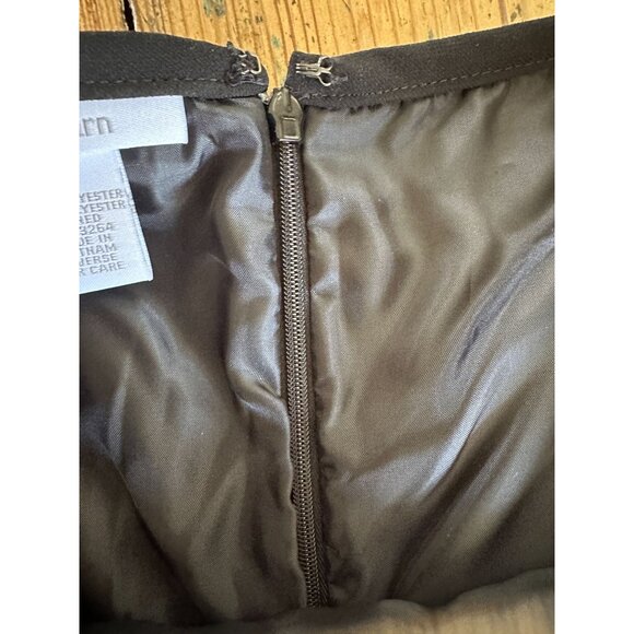 NWT Dressbarn Womens Black Pleated Hem Skirt Size 8 Polyester Lined zipper - Picture 2 of 8